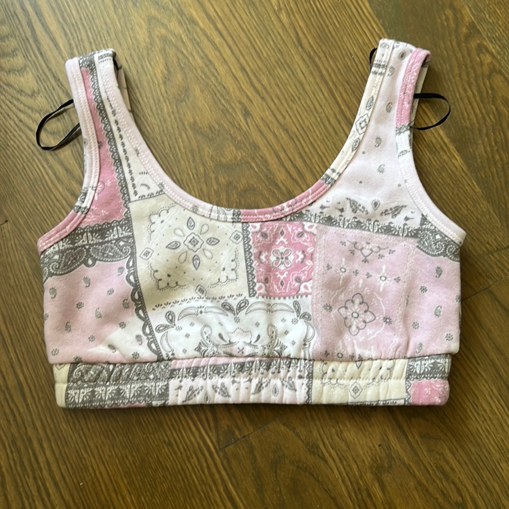 cropped bralette festival top